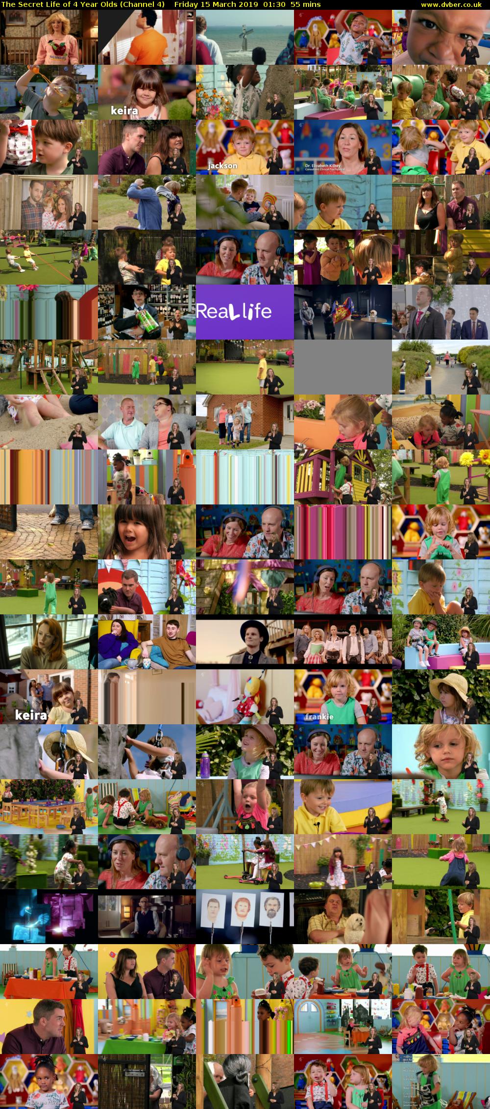 The Secret Life of 4 Year Olds (Channel 4) Friday 15 March 2019 01:30 - 02:25