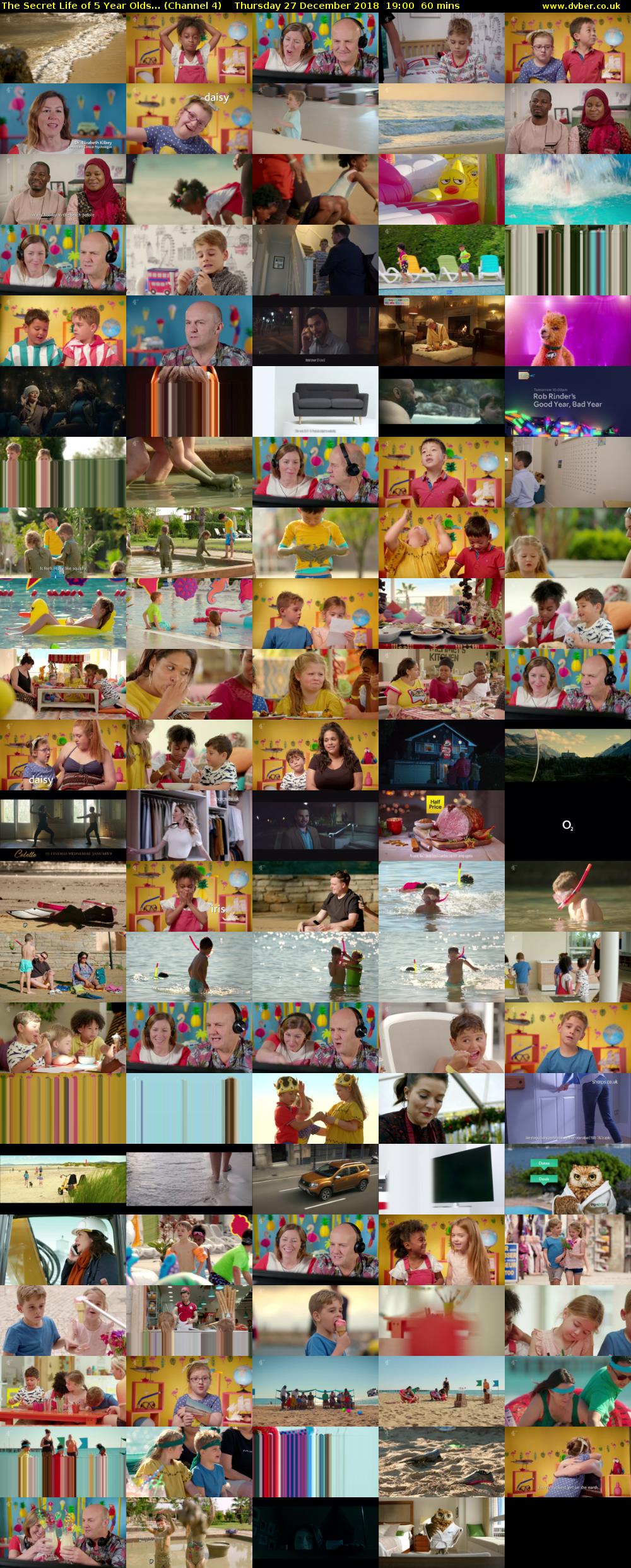The Secret Life of 5 Year Olds... (Channel 4) Thursday 27 December 2018 19:00 - 20:00