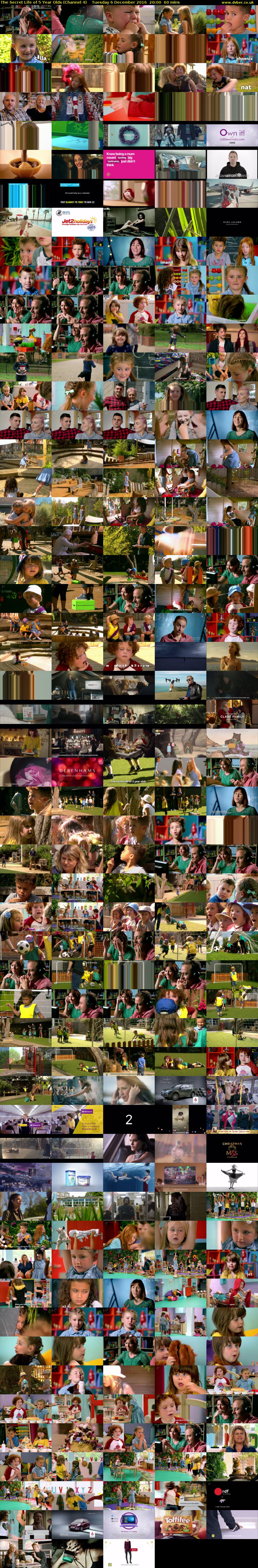 The Secret Life of 5 Year Olds (Channel 4) Tuesday 6 December 2016 20:00 - 21:00