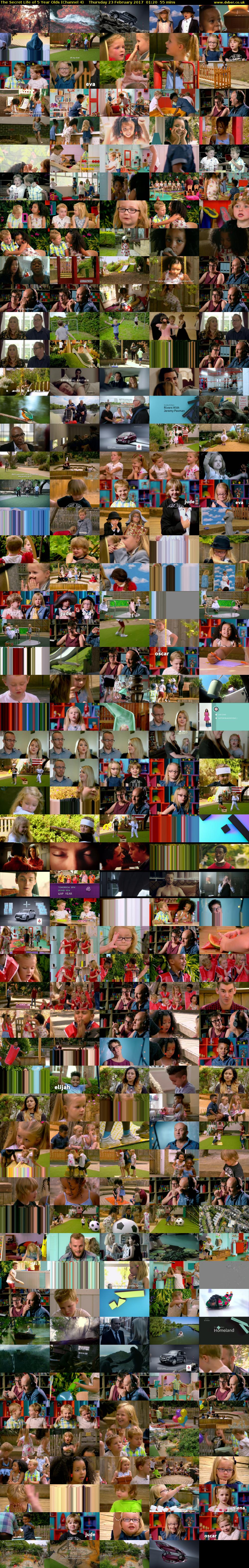 The Secret Life of 5 Year Olds (Channel 4) Thursday 23 February 2017 01:20 - 02:15