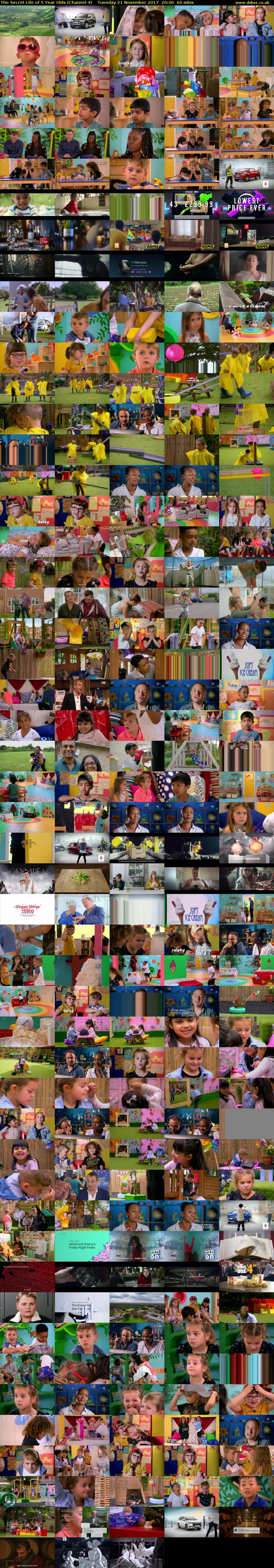 The Secret Life of 5 Year Olds (Channel 4) Tuesday 21 November 2017 20:00 - 21:00