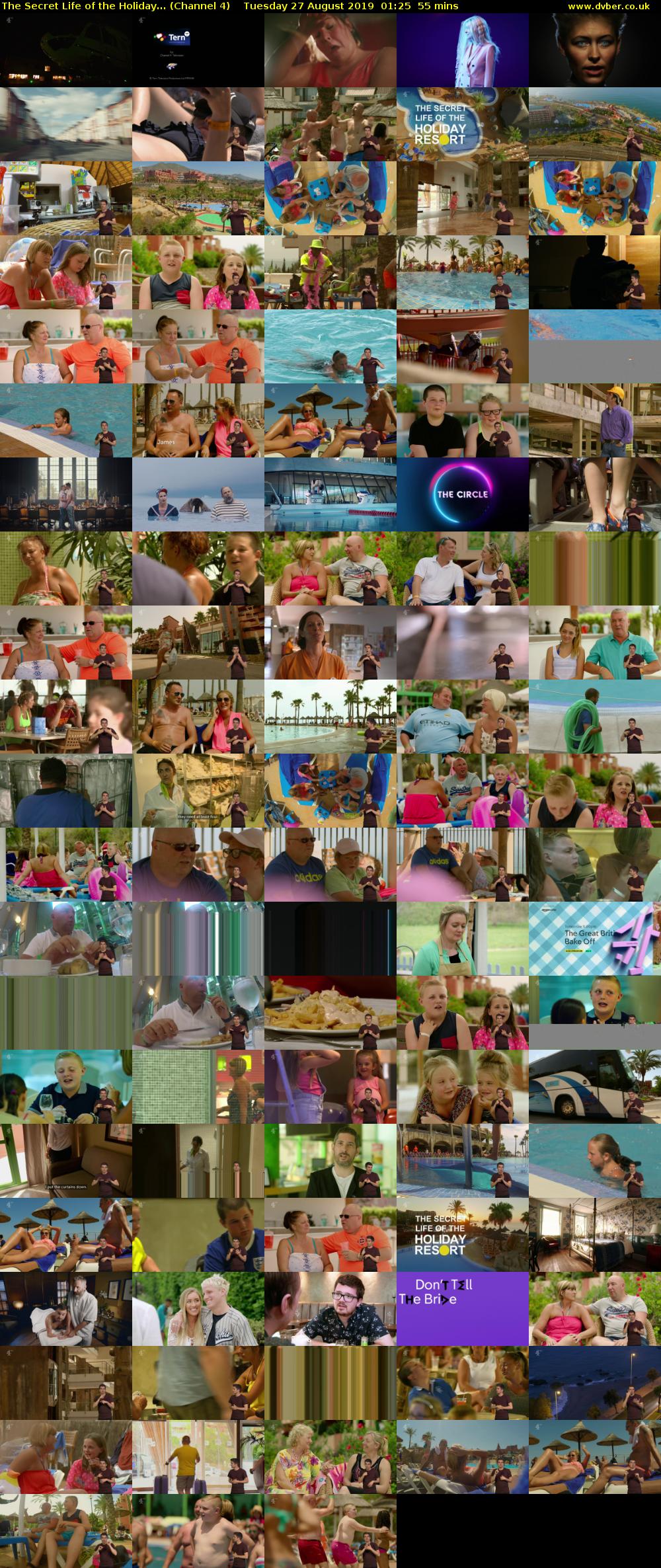 The Secret Life of the Holiday... (Channel 4) Tuesday 27 August 2019 01:25 - 02:20
