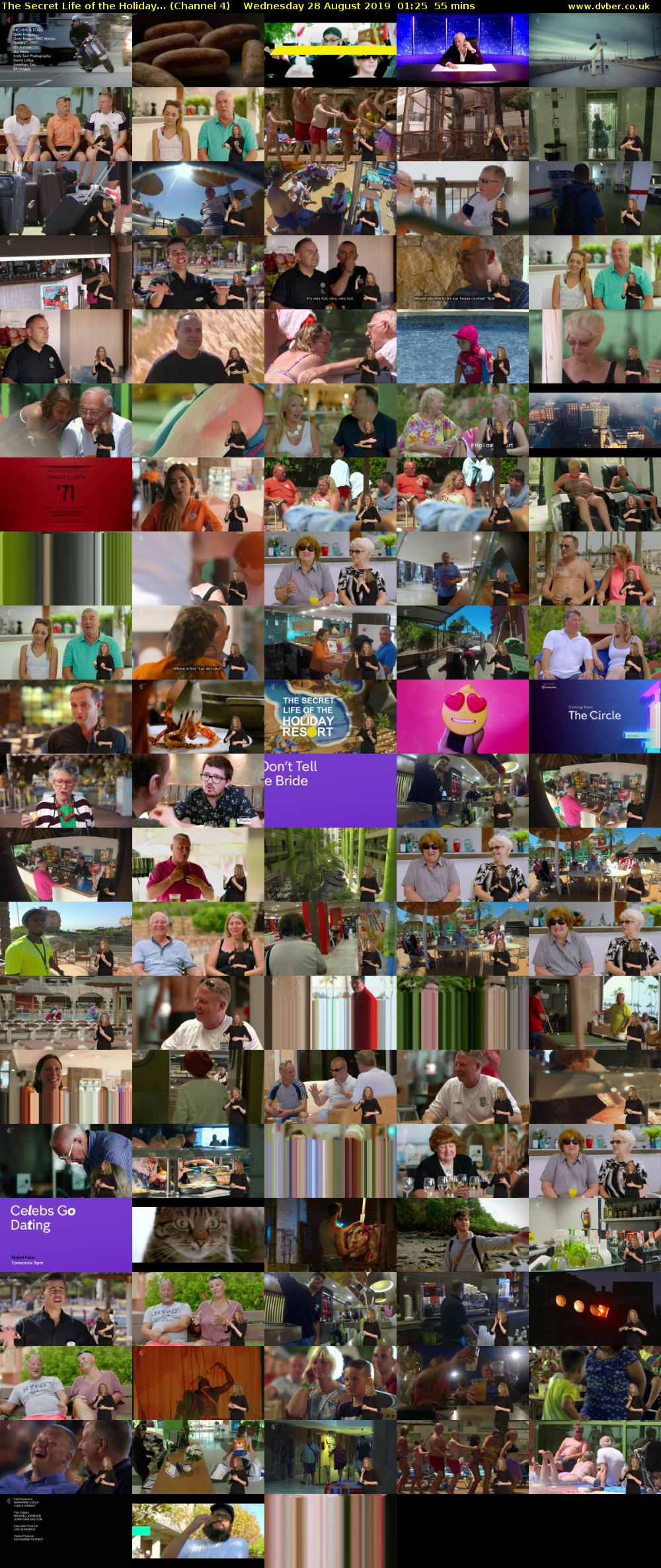 The Secret Life of the Holiday... (Channel 4) Wednesday 28 August 2019 01:25 - 02:20
