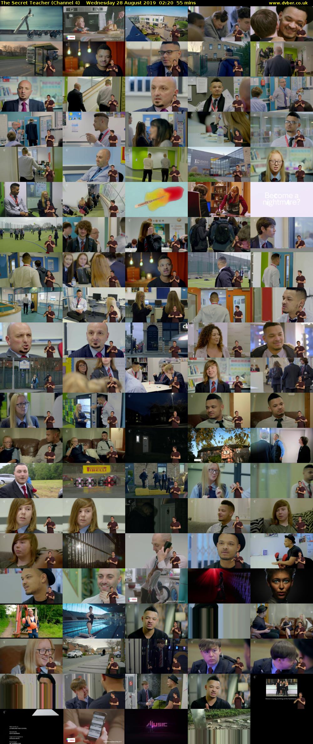 The Secret Teacher (Channel 4) Wednesday 28 August 2019 02:20 - 03:15
