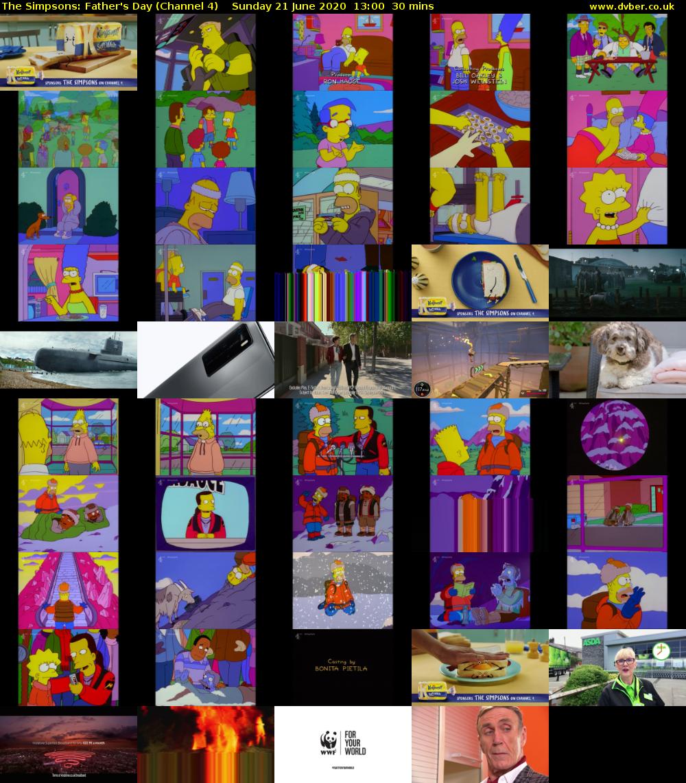 The Simpsons: Father's Day (Channel 4) Sunday 21 June 2020 13:00 - 13:30