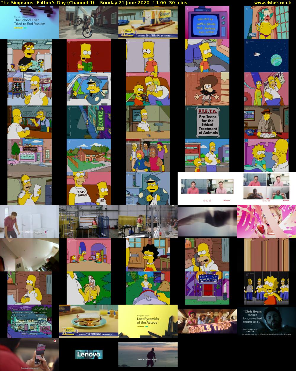 The Simpsons: Father's Day (Channel 4) Sunday 21 June 2020 14:00 - 14:30
