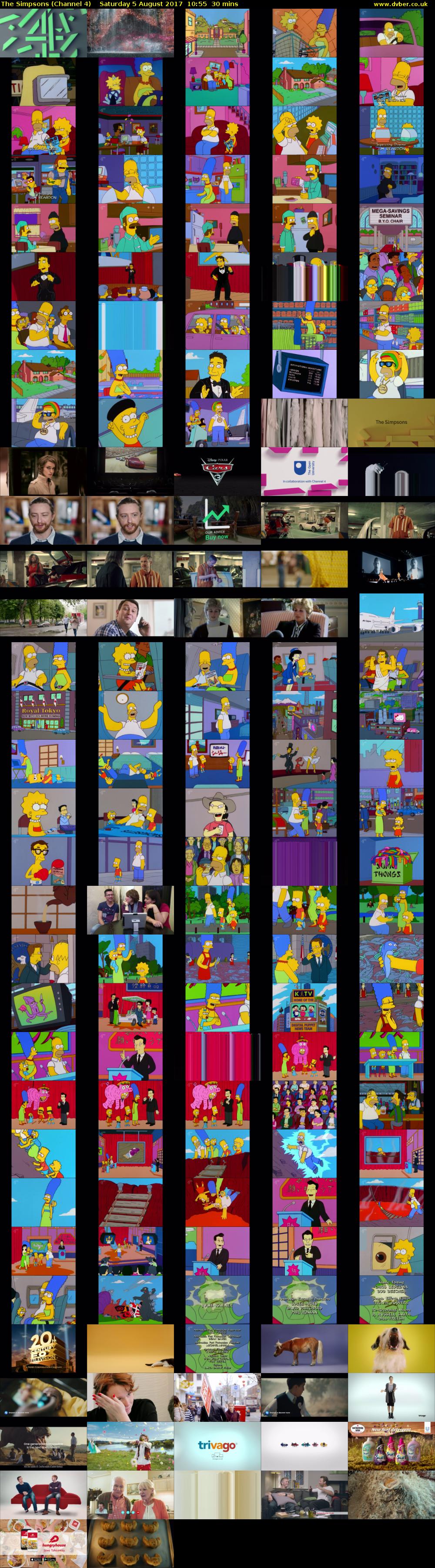 The Simpsons (Channel 4) Saturday 5 August 2017 10:55 - 11:25