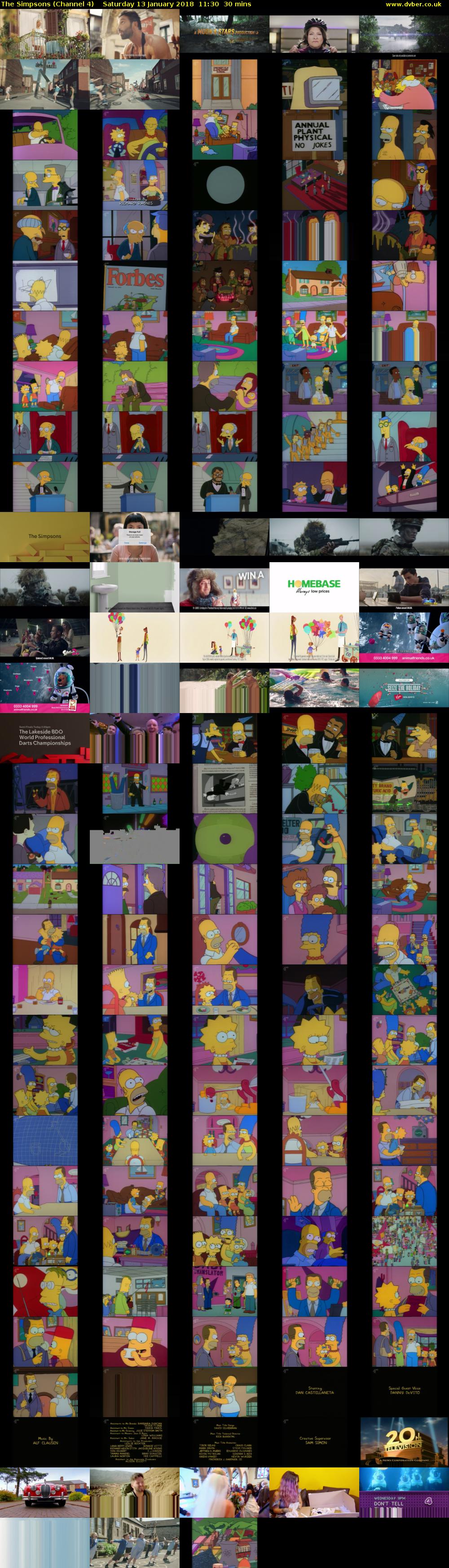 The Simpsons (Channel 4) Saturday 13 January 2018 11:30 - 12:00