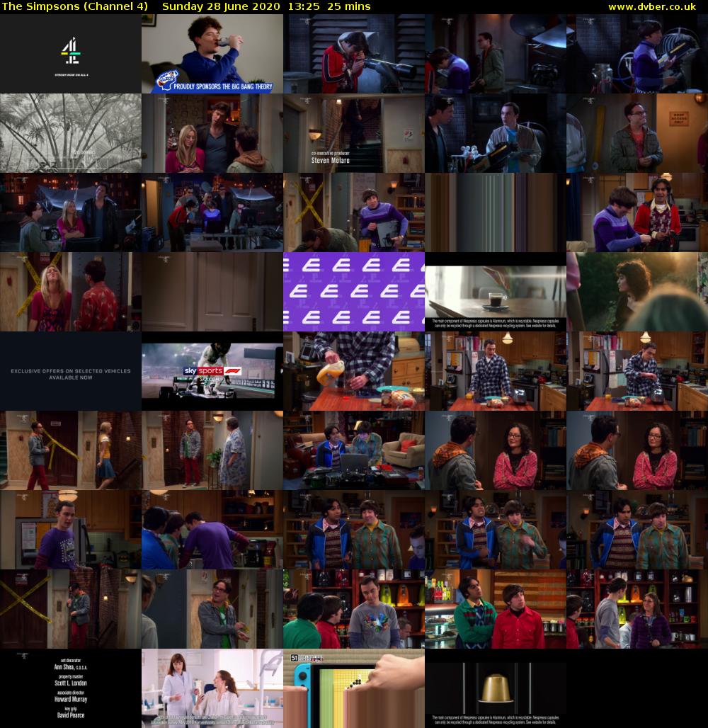 The Simpsons (Channel 4) Sunday 28 June 2020 13:25 - 13:50