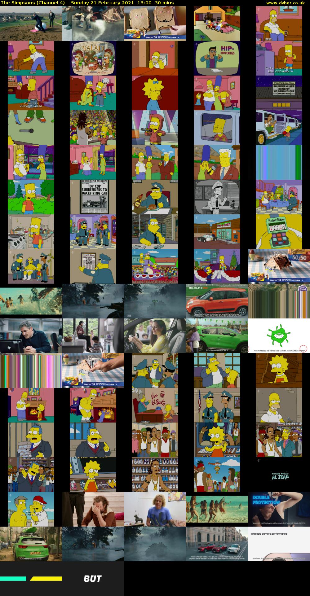 The Simpsons (Channel 4) Sunday 21 February 2021 13:00 - 13:30