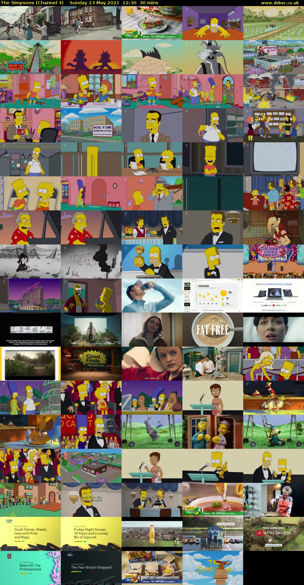 The Simpsons (Channel 4) Sunday 23 May 2021 12:30 - 13:00