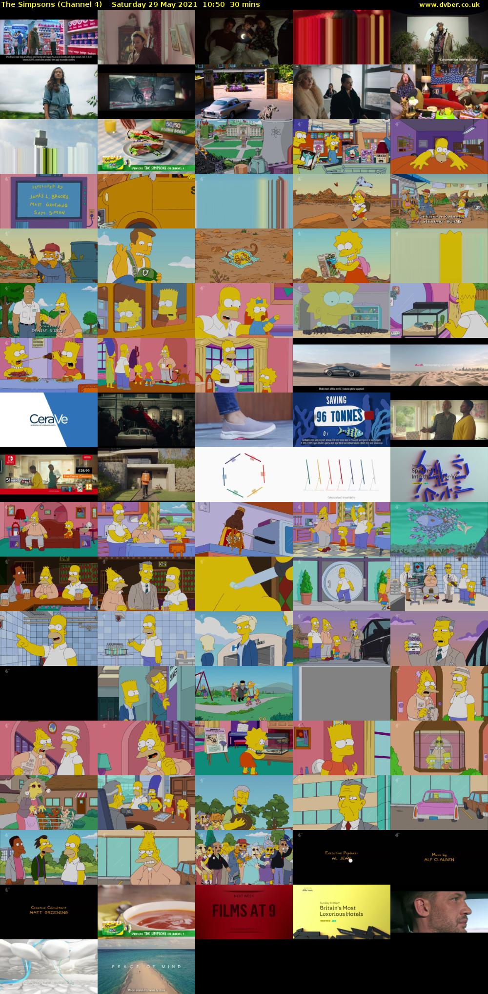 The Simpsons (Channel 4) Saturday 29 May 2021 10:50 - 11:20