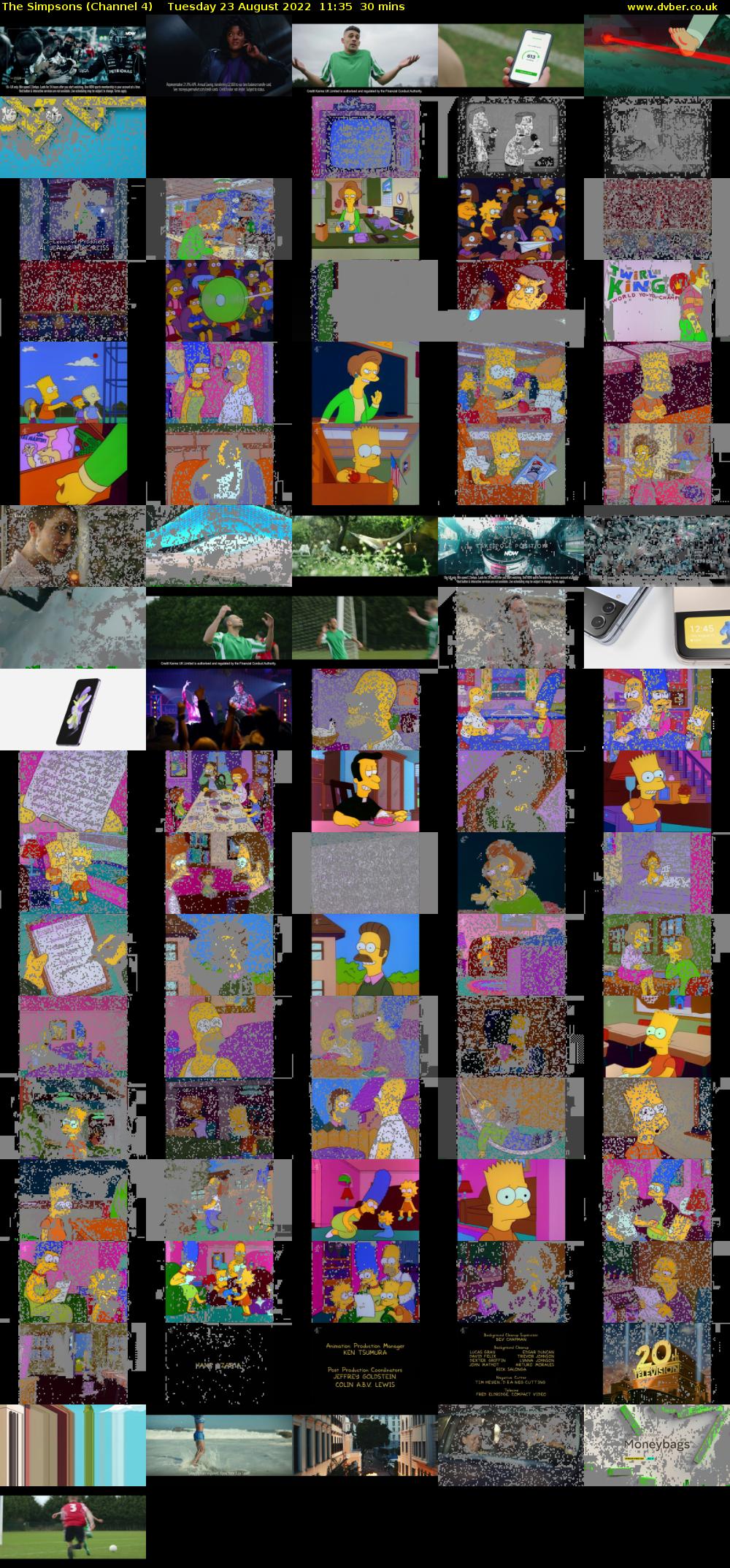 The Simpsons (Channel 4) Tuesday 23 August 2022 11:35 - 12:05