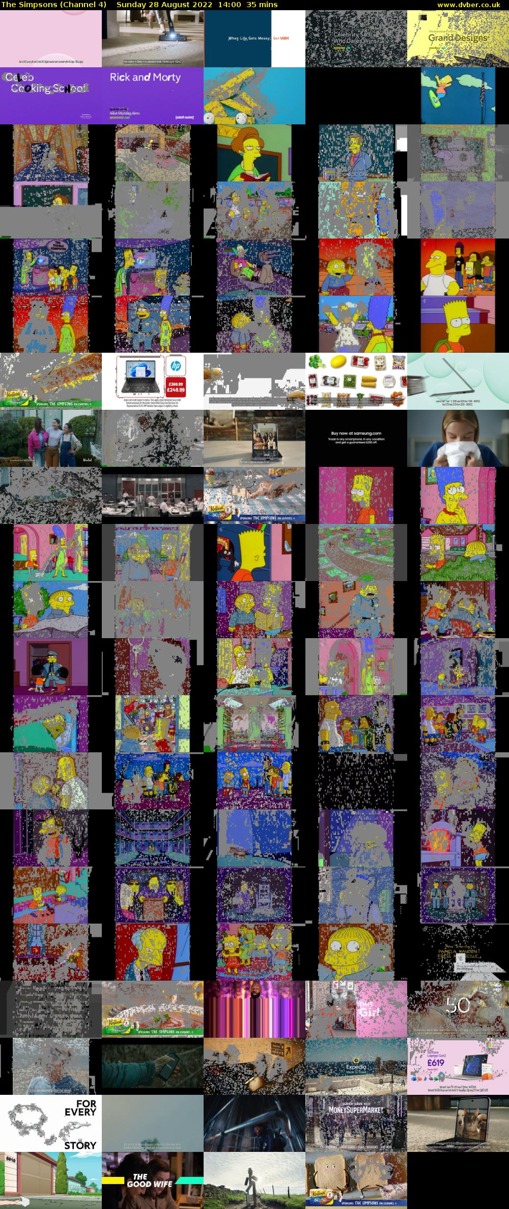 The Simpsons (Channel 4) Sunday 28 August 2022 14:00 - 14:35