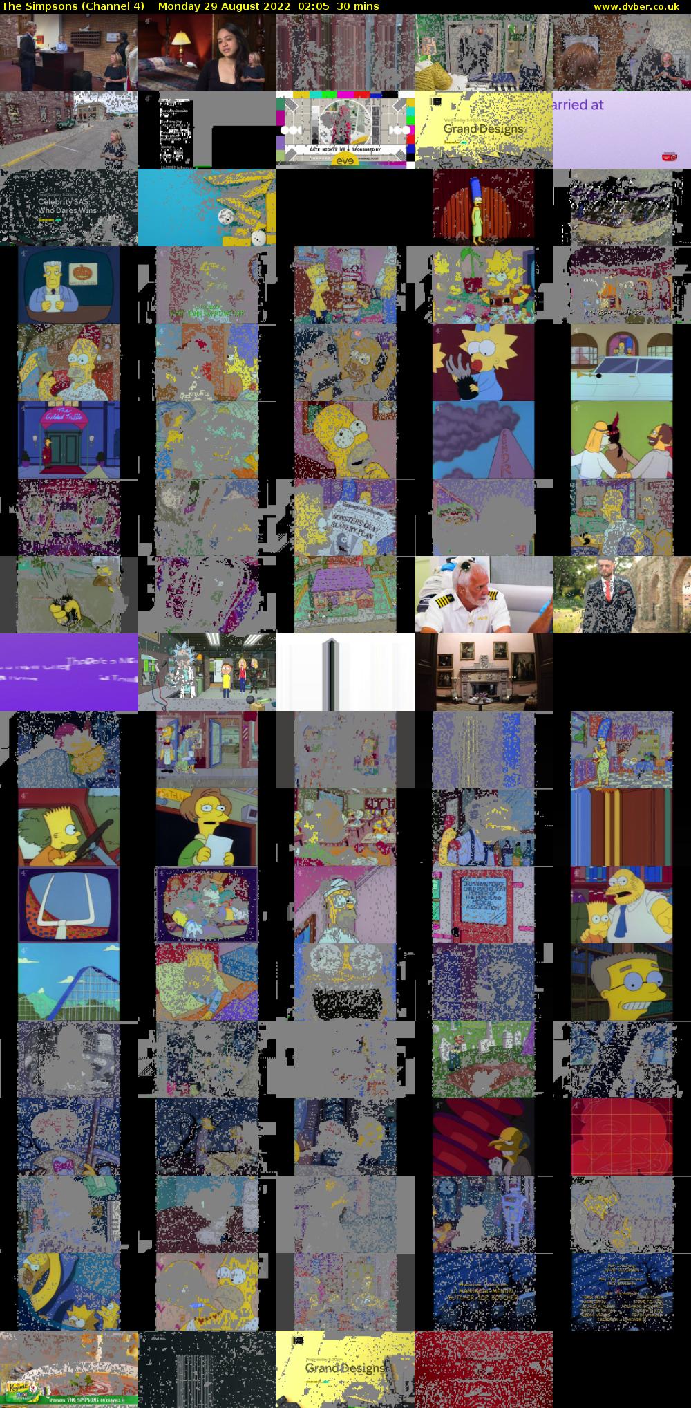 The Simpsons (Channel 4) Monday 29 August 2022 02:05 - 02:35