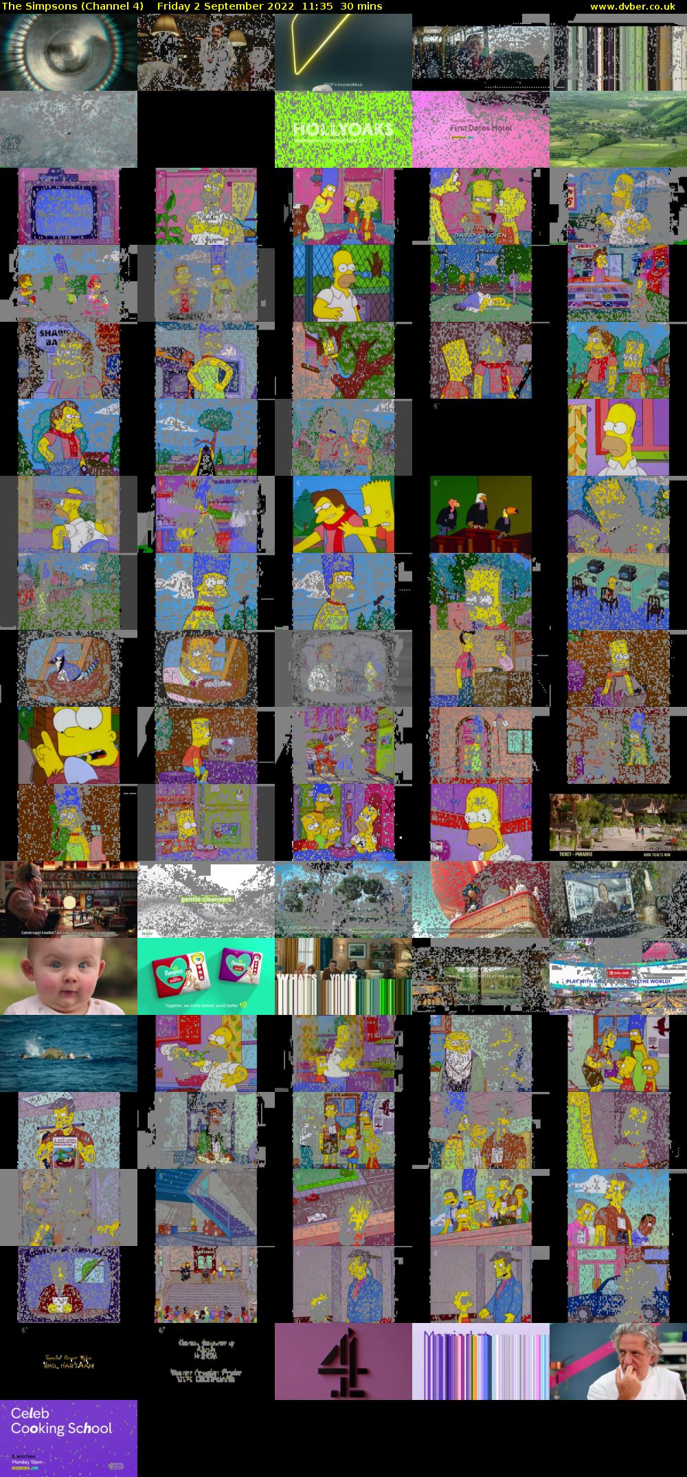 The Simpsons (Channel 4) Friday 2 September 2022 11:35 - 12:05