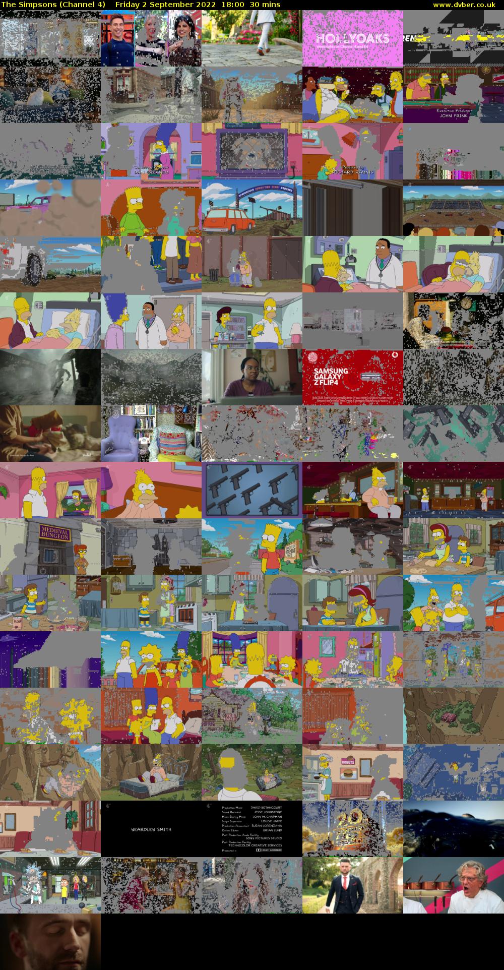 The Simpsons (Channel 4) Friday 2 September 2022 18:00 - 18:30