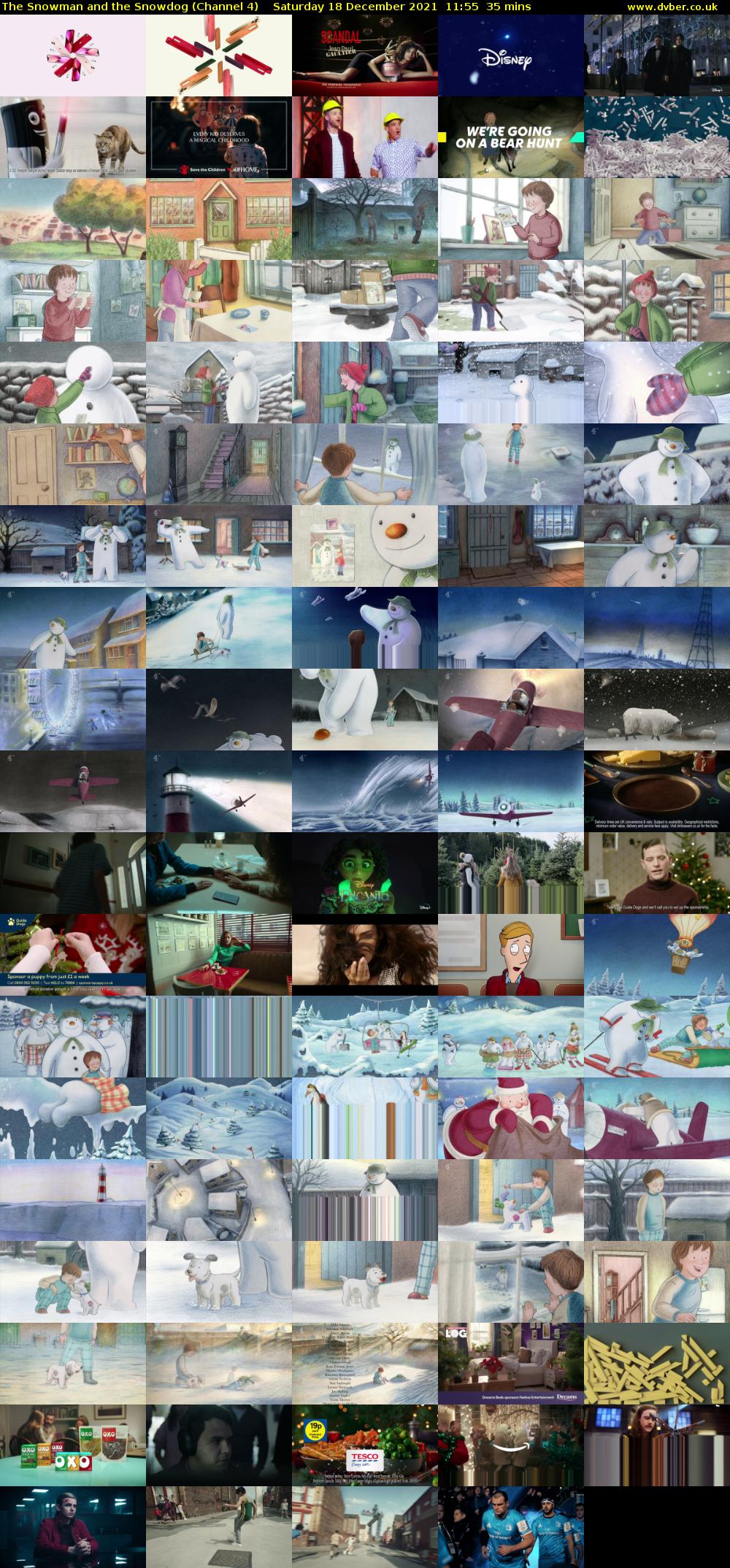 The Snowman and the Snowdog (Channel 4) Saturday 18 December 2021 11:55 - 12:30
