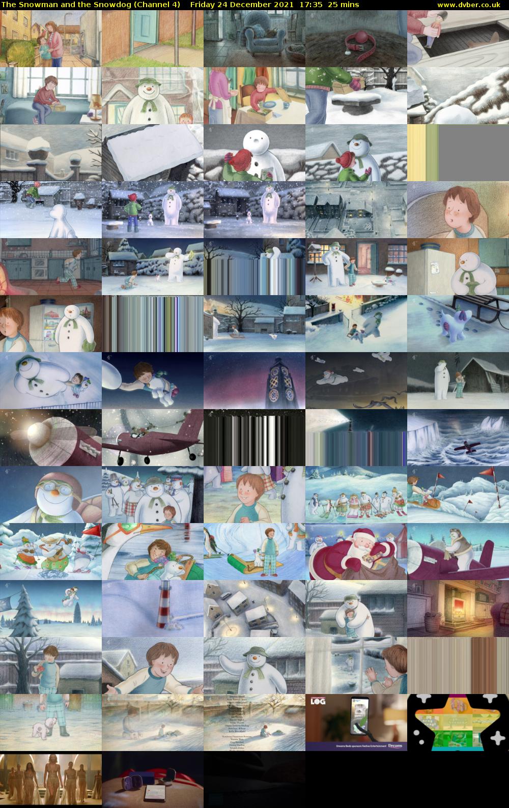 The Snowman and the Snowdog (Channel 4) Friday 24 December 2021 17:35 - 18:00