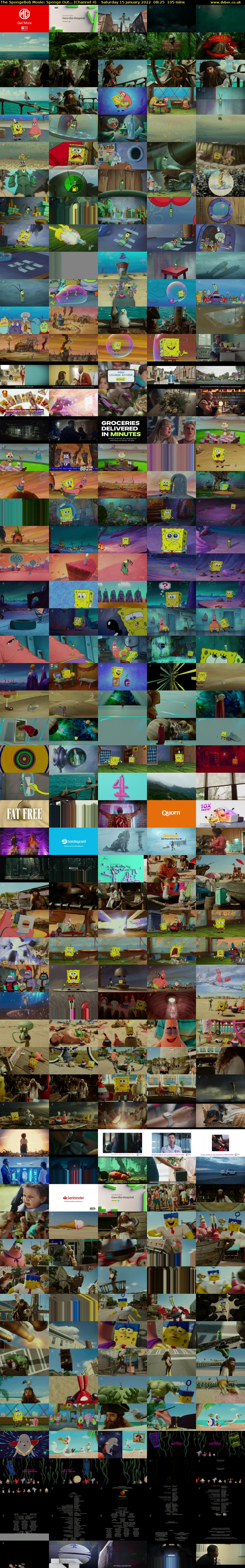 The SpongeBob Movie: Sponge Out... (Channel 4) Saturday 15 January 2022 08:25 - 10:10