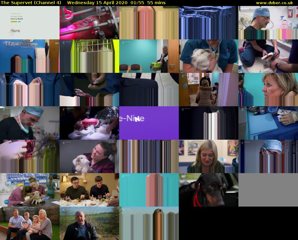 The Supervet (Channel 4) Wednesday 15 April 2020 01:55 - 02:50