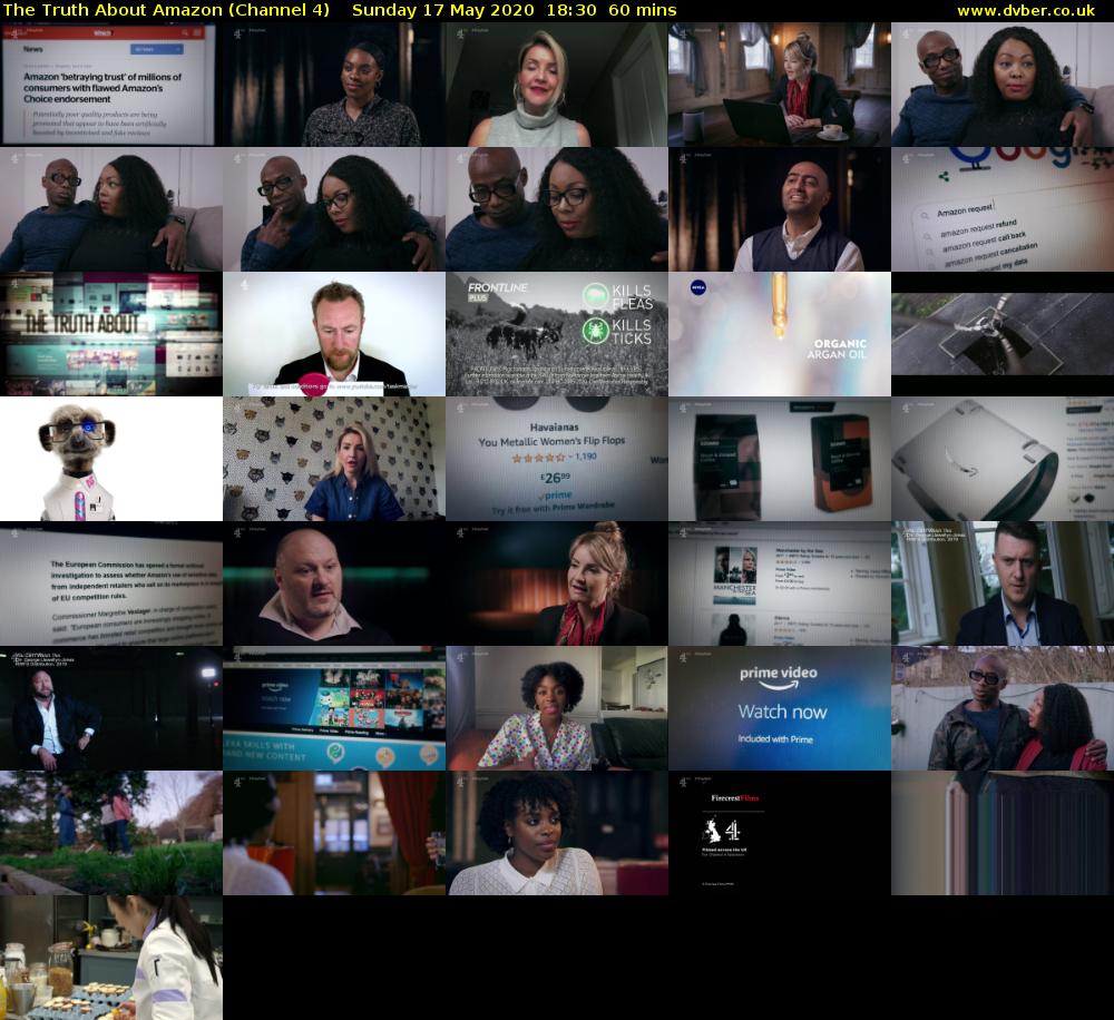 The Truth About Amazon (Channel 4) Sunday 17 May 2020 18:30 - 19:30