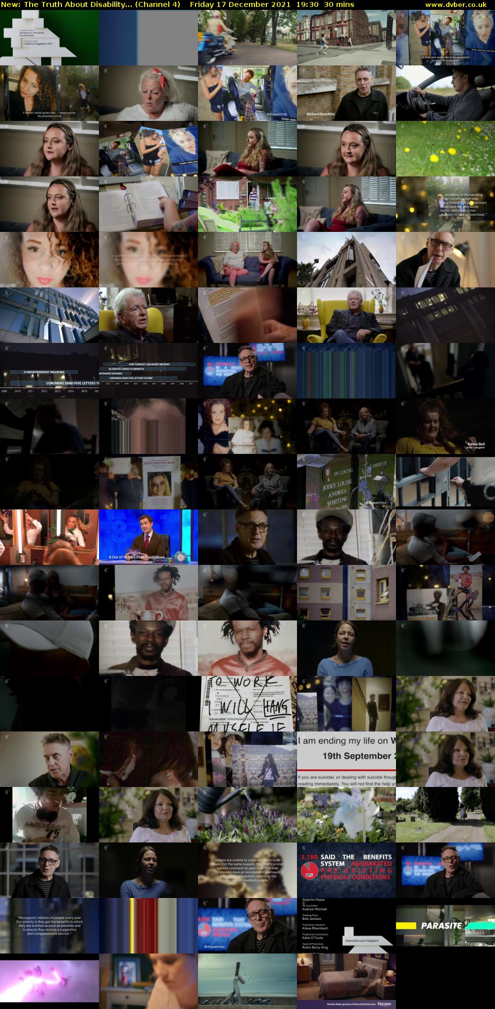 The Truth About Disability... (Channel 4) Friday 17 December 2021 19:30 - 20:00