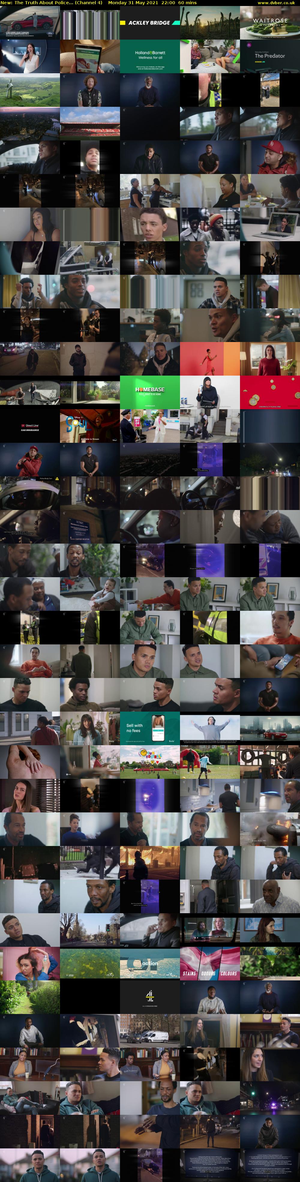 The Truth About Police... (Channel 4) Monday 31 May 2021 22:00 - 23:00