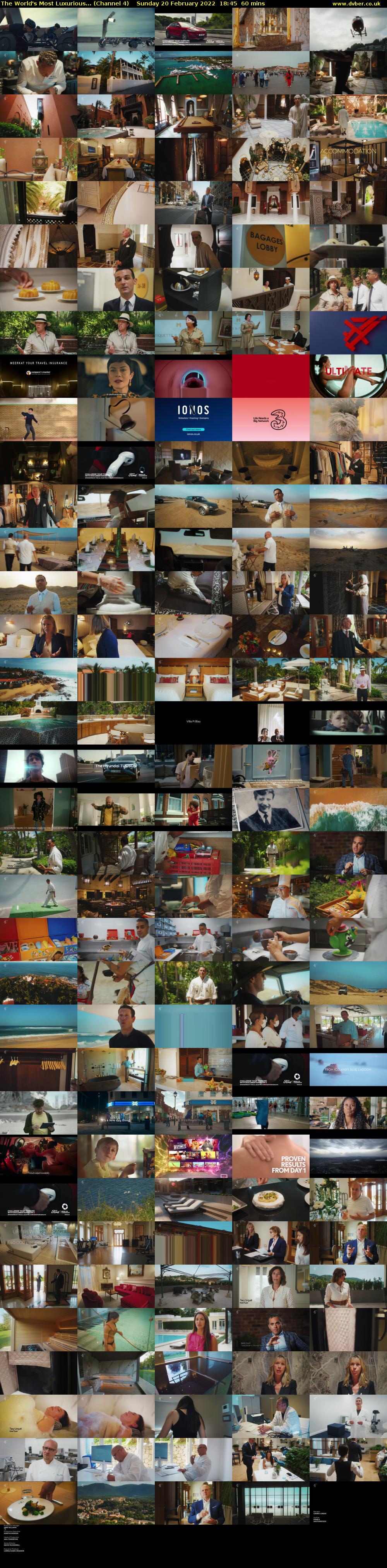 The World's Most Luxurious... (Channel 4) Sunday 20 February 2022 18:45 - 19:45