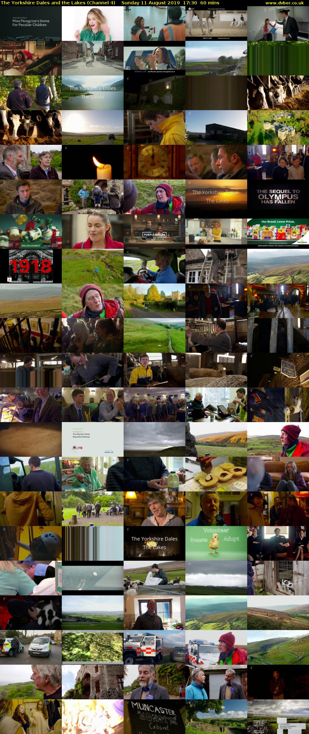 The Yorkshire Dales and the Lakes (Channel 4) Sunday 11 August 2019 17:30 - 18:30