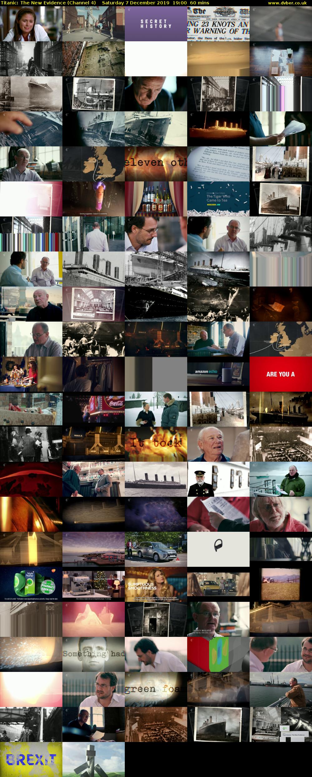 Titanic: The New Evidence (Channel 4) Saturday 7 December 2019 19:00 - 20:00