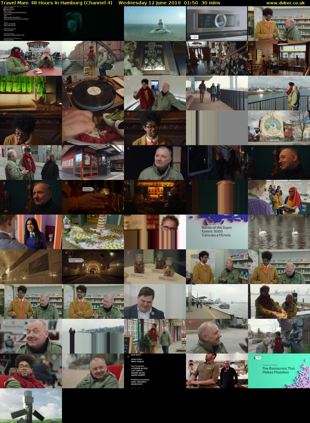 Travel Man: 48 Hours in Hamburg (Channel 4) Wednesday 12 June 2019 01:50 - 02:20