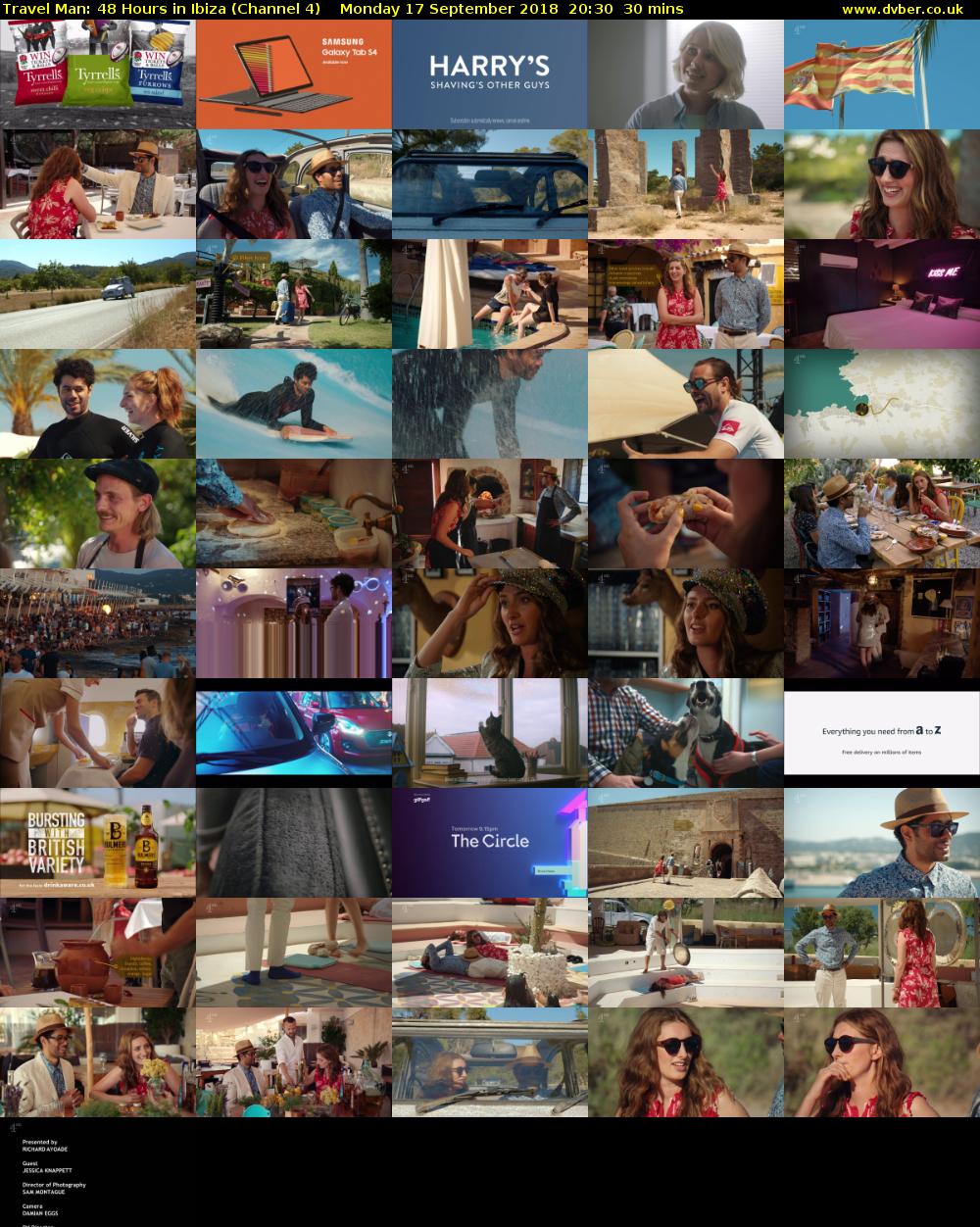 Travel Man: 48 Hours in Ibiza (Channel 4) Monday 17 September 2018 20:30 - 21:00