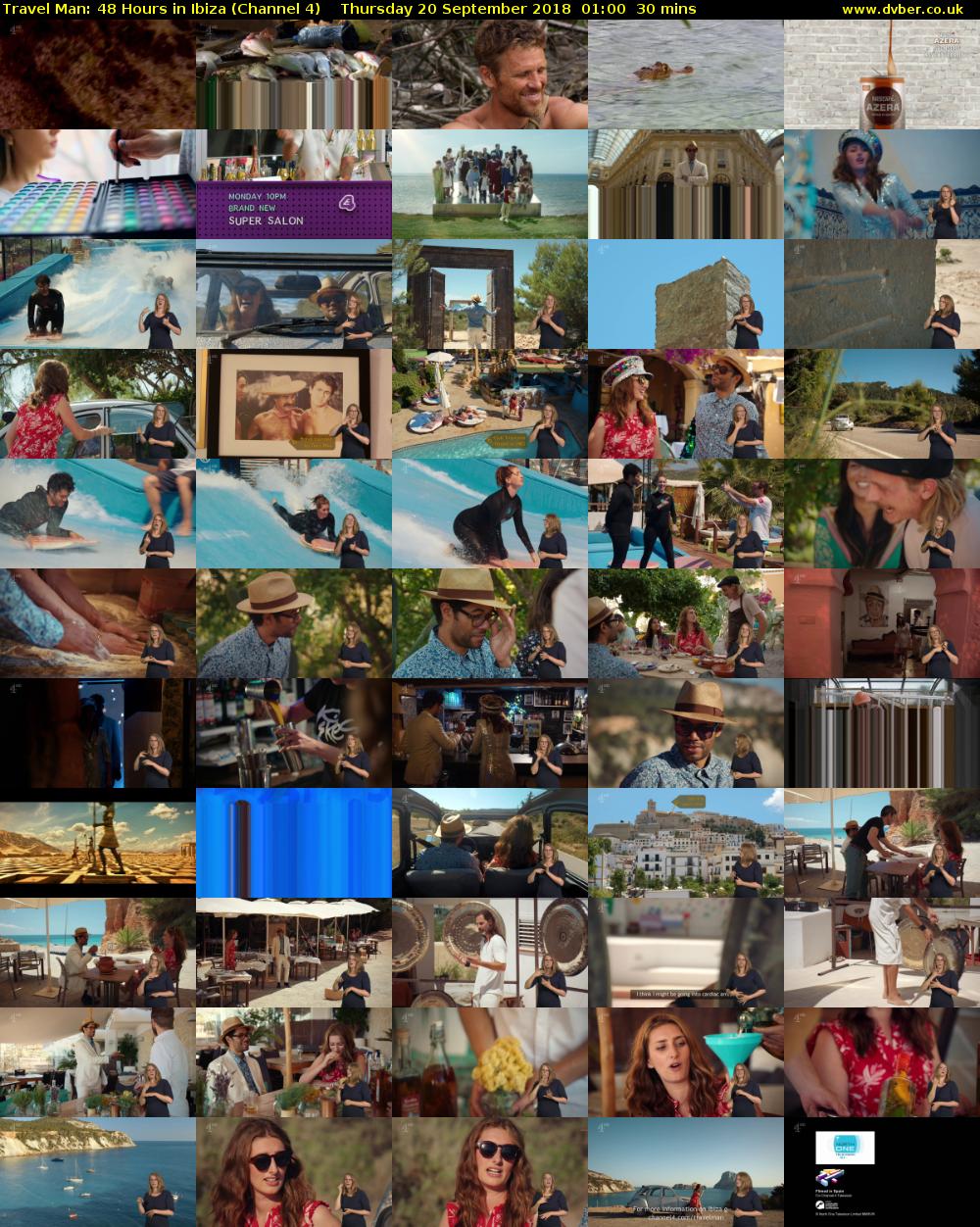 Travel Man: 48 Hours in Ibiza (Channel 4) Thursday 20 September 2018 01:00 - 01:30