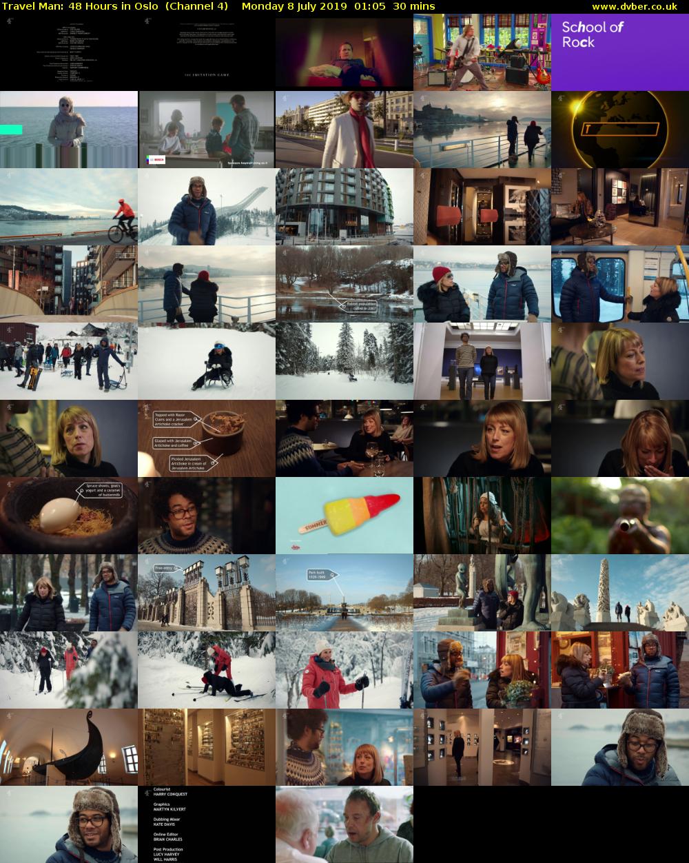 Travel Man: 48 Hours in Oslo  (Channel 4) Monday 8 July 2019 01:05 - 01:35