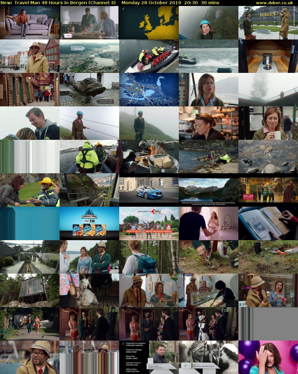 Travel Man 48 Hours in Bergen (Channel 4) Monday 28 October 2019 20:30 - 21:00