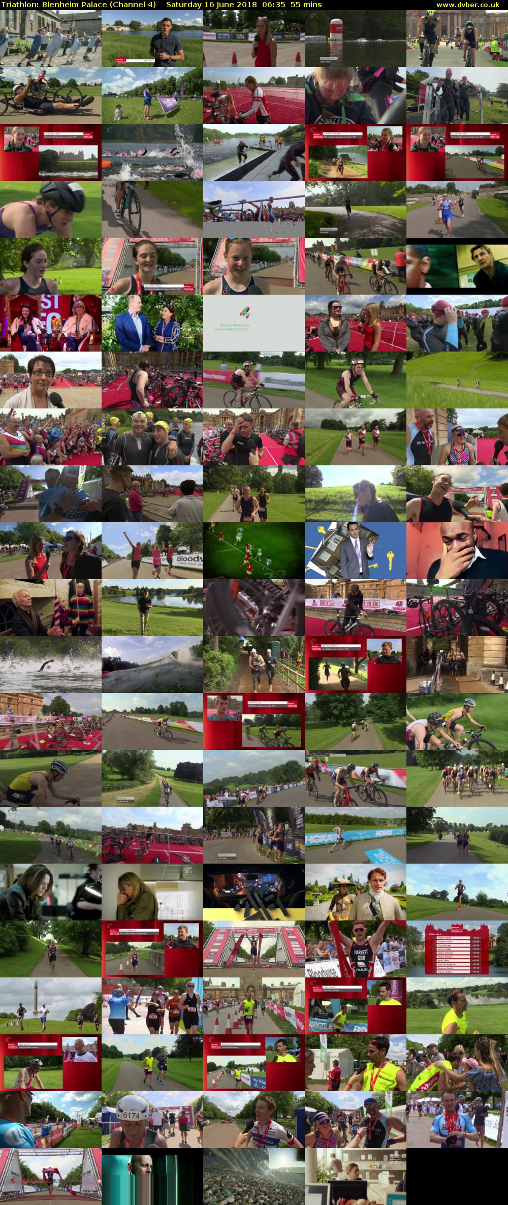 Triathlon: Blenheim Palace (Channel 4) Saturday 16 June 2018 06:35 - 07:30