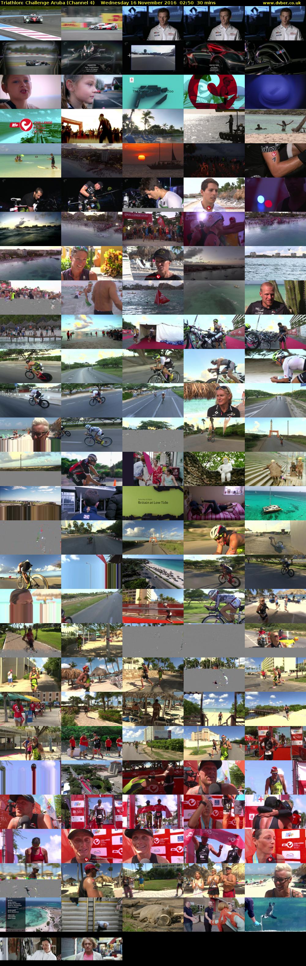 Triathlon: Challenge Aruba (Channel 4) Wednesday 16 November 2016 02:50 - 03:20