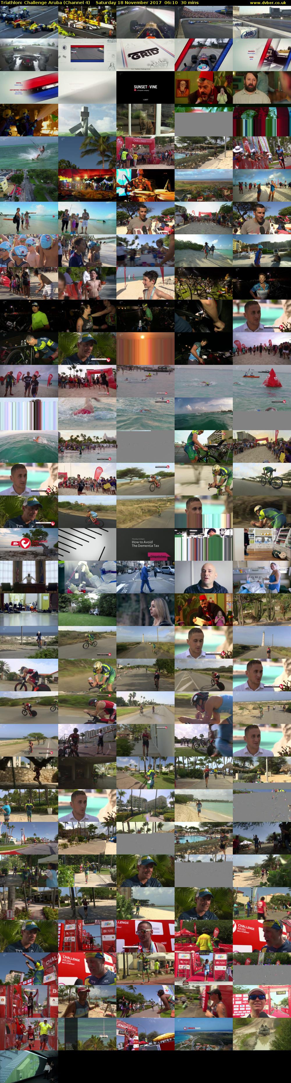 Triathlon: Challenge Aruba (Channel 4) Saturday 18 November 2017 06:10 - 06:40