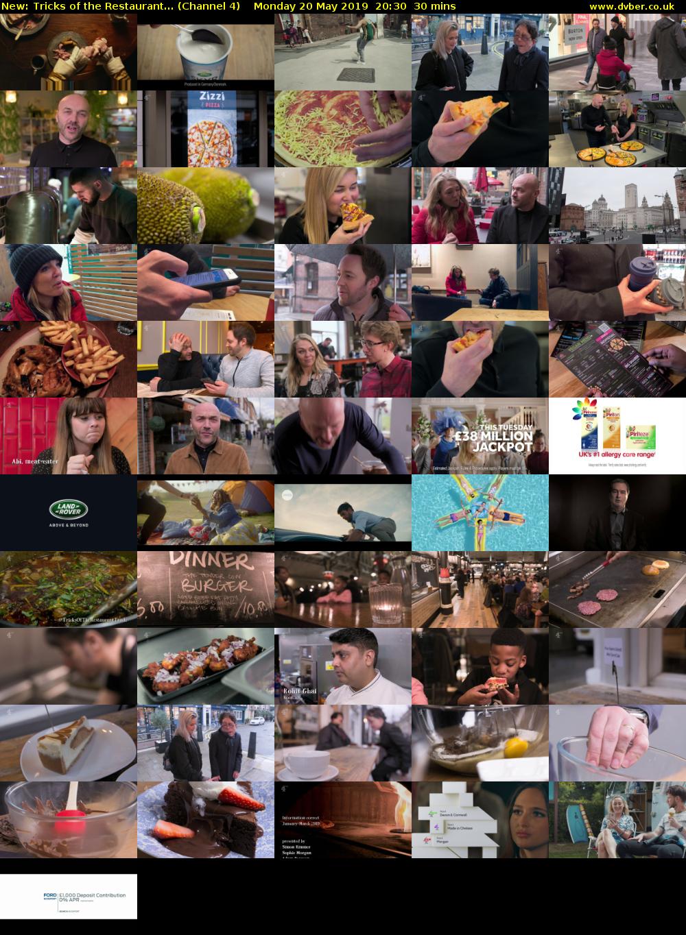 Tricks of the Restaurant... (Channel 4) Monday 20 May 2019 20:30 - 21:00
