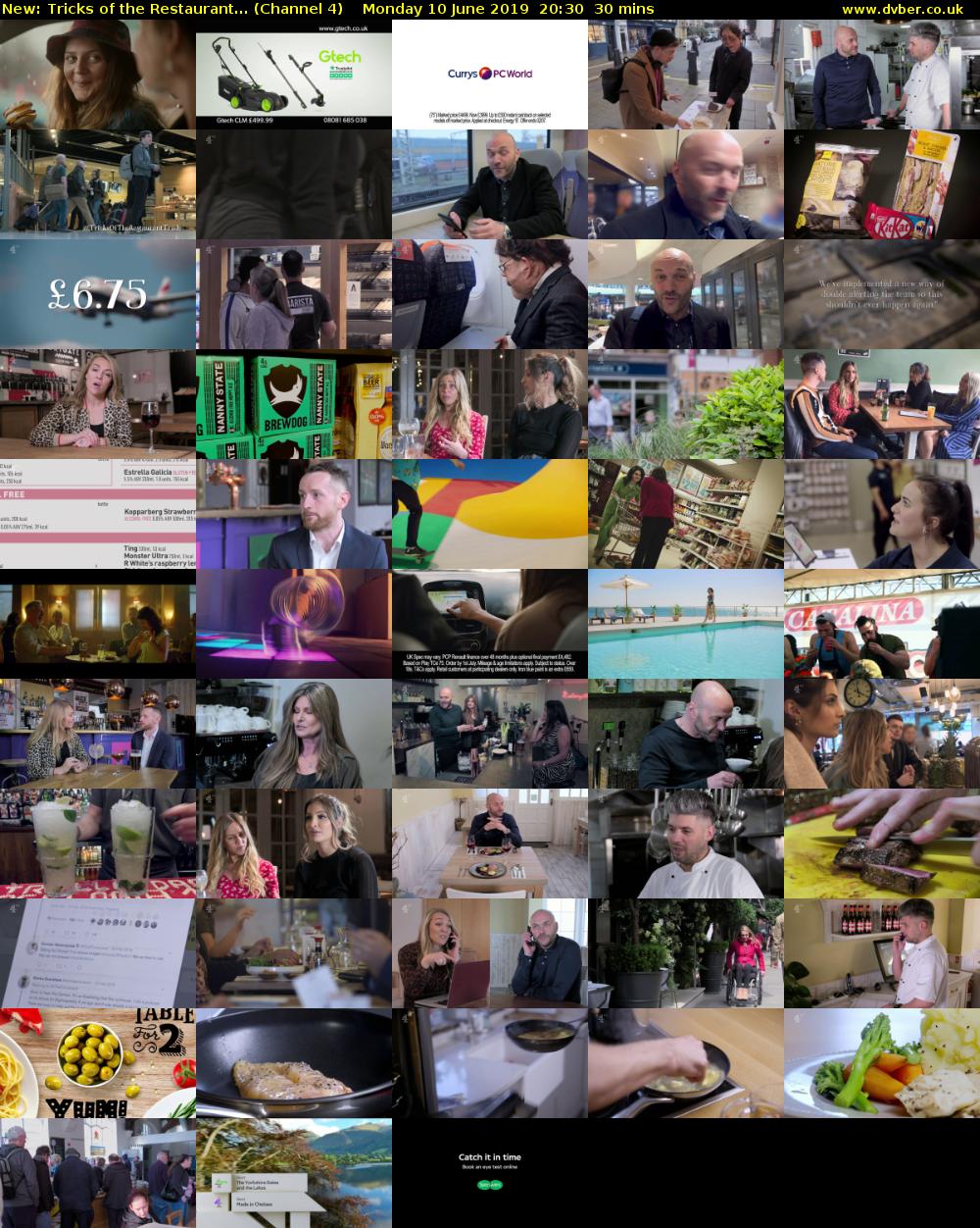 Tricks of the Restaurant... (Channel 4) Monday 10 June 2019 20:30 - 21:00