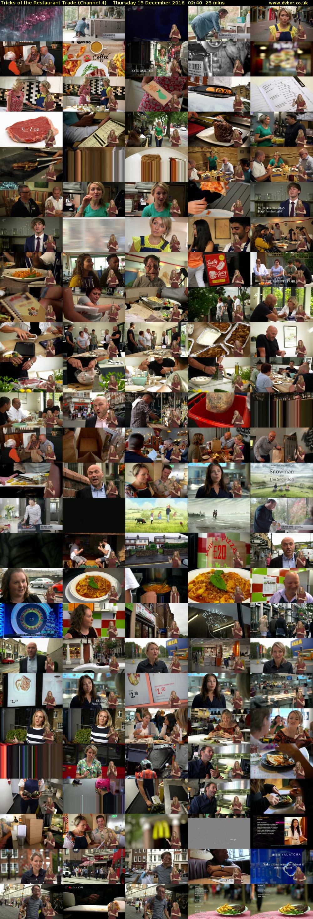 Tricks of the Restaurant Trade (Channel 4) Thursday 15 December 2016 02:40 - 03:05