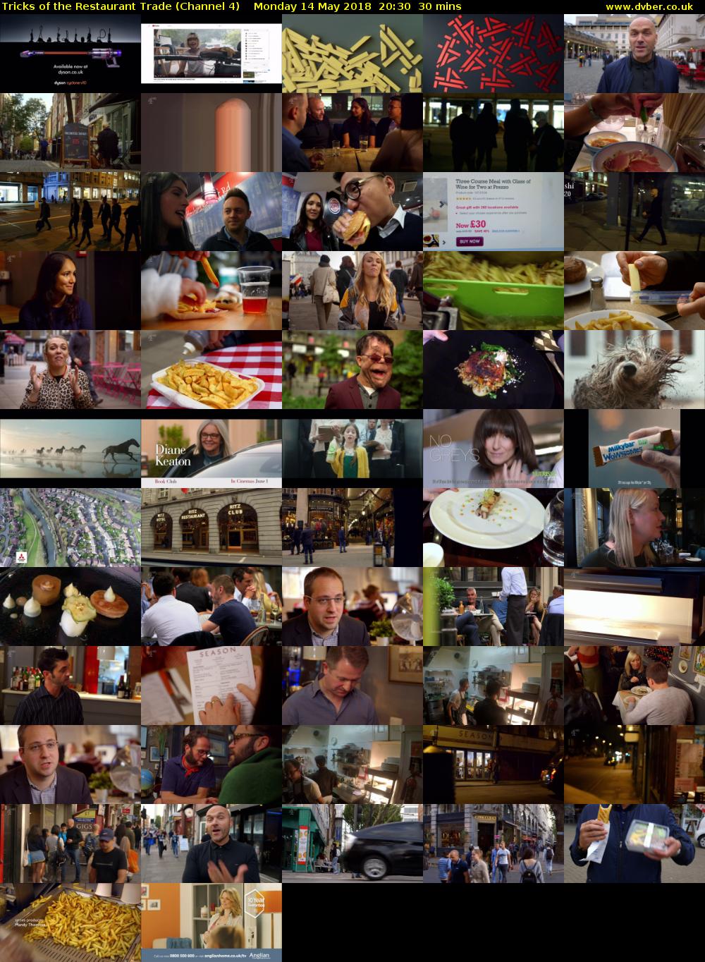 Tricks of the Restaurant Trade (Channel 4) Monday 14 May 2018 20:30 - 21:00