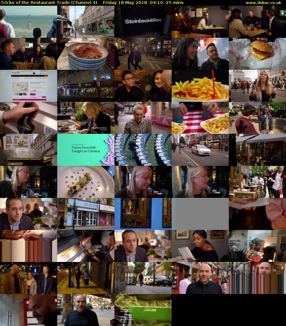 Tricks of the Restaurant Trade (Channel 4) Friday 18 May 2018 04:10 - 04:35