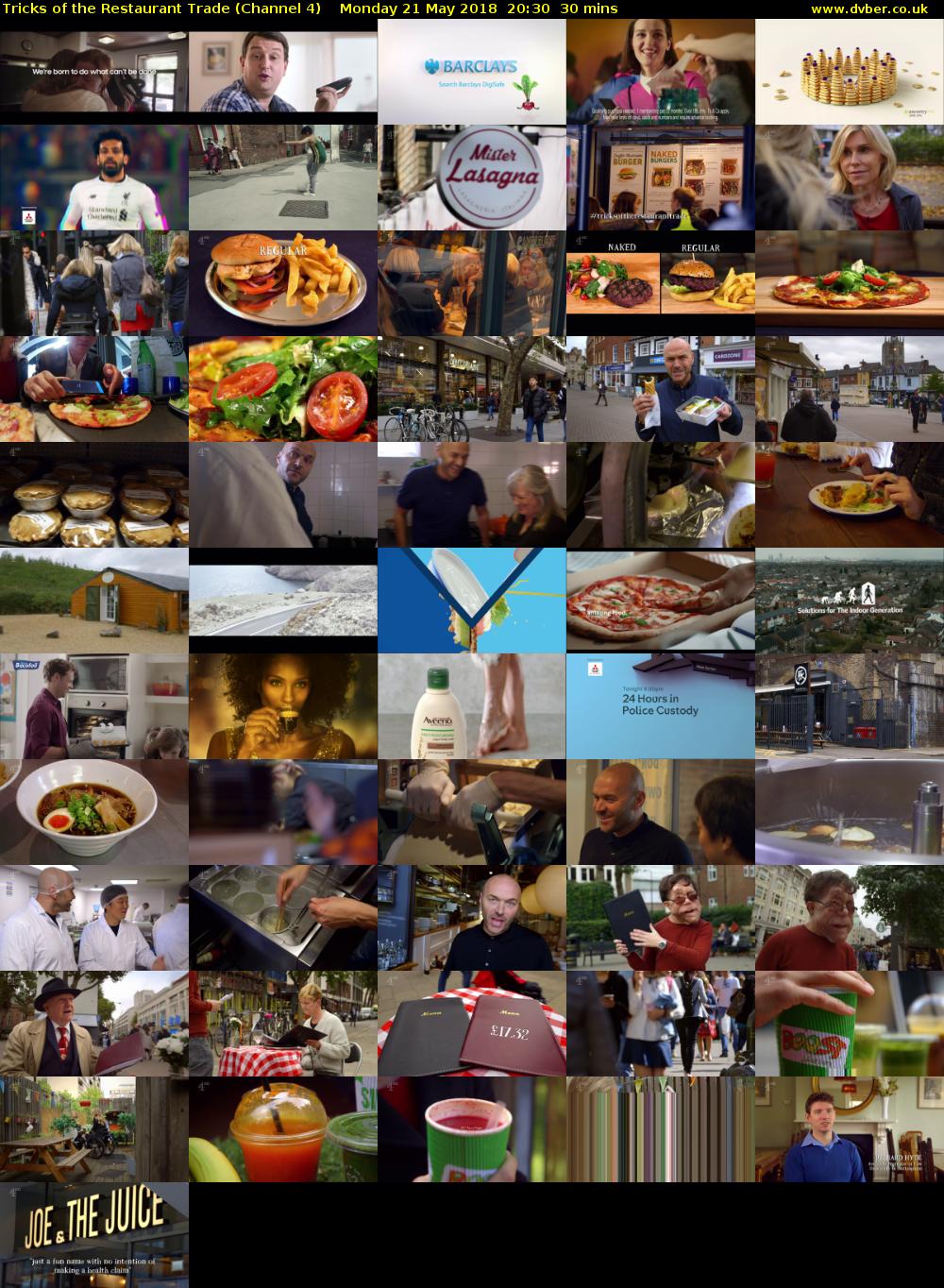 Tricks of the Restaurant Trade (Channel 4) Monday 21 May 2018 20:30 - 21:00
