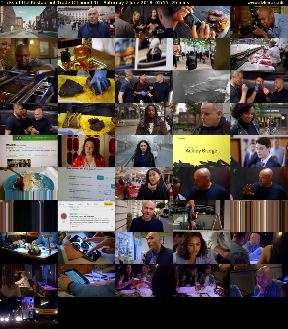 Tricks of the Restaurant Trade (Channel 4) Saturday 2 June 2018 02:55 - 03:20