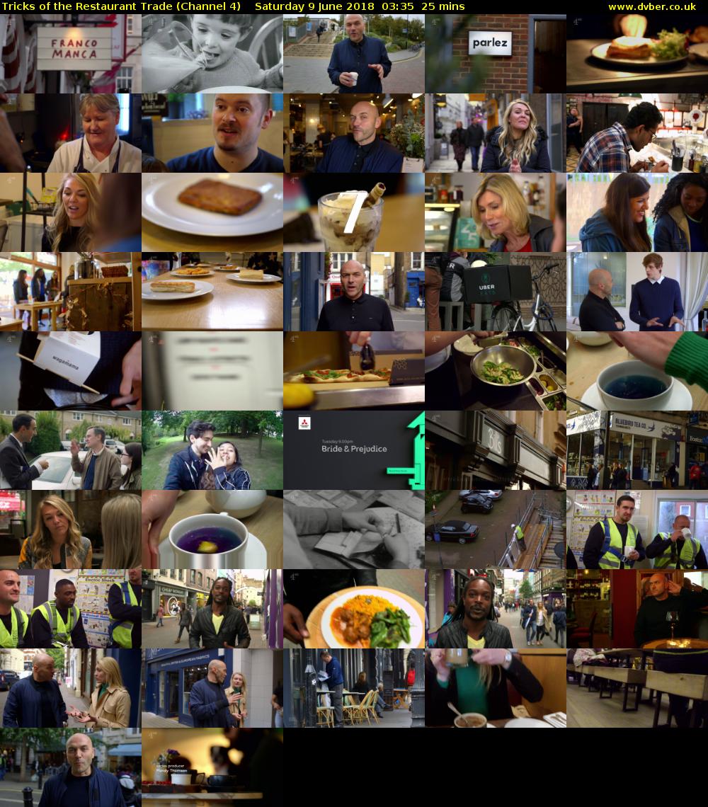 Tricks of the Restaurant Trade (Channel 4) Saturday 9 June 2018 03:35 - 04:00