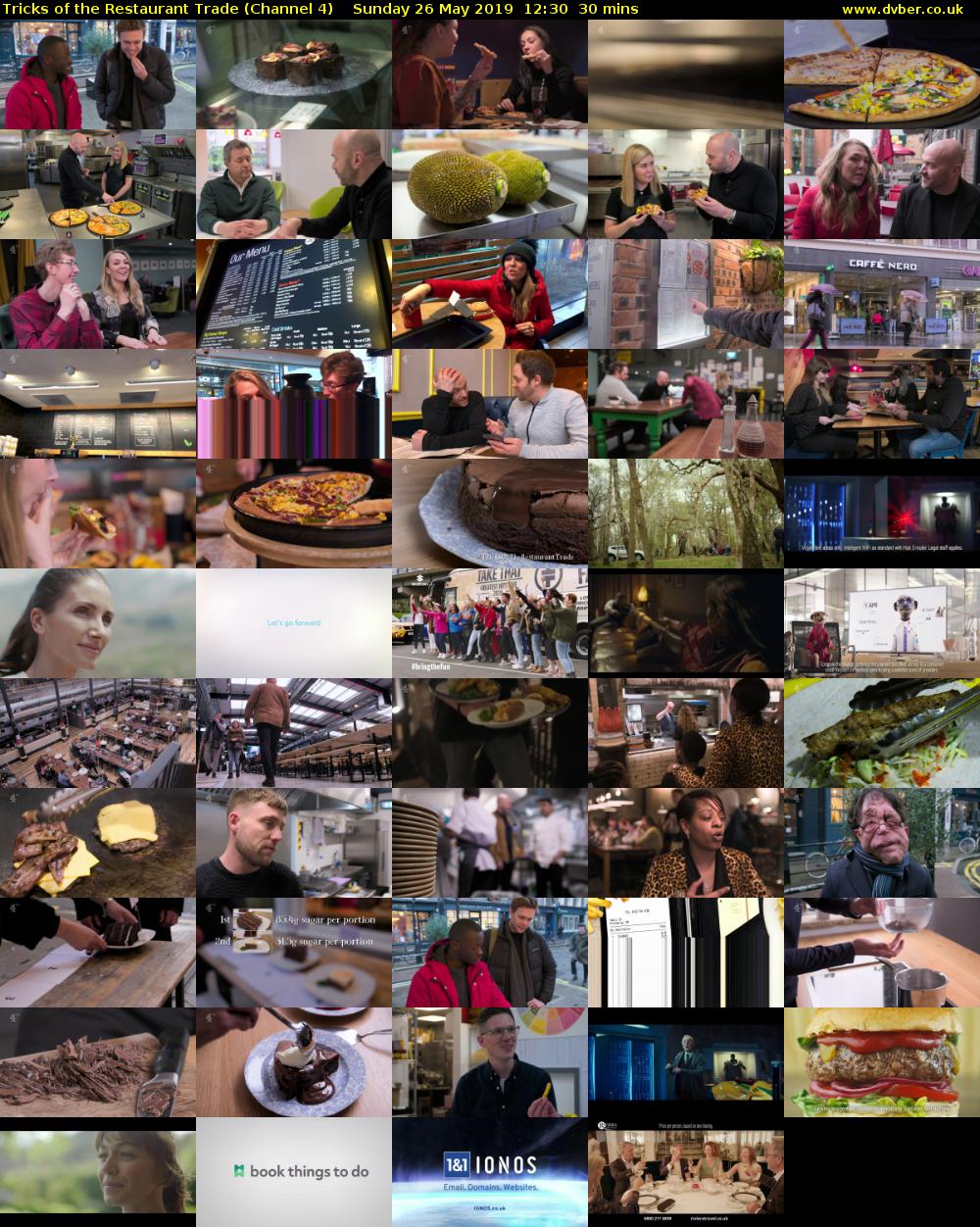 Tricks of the Restaurant Trade (Channel 4) Sunday 26 May 2019 12:30 - 13:00