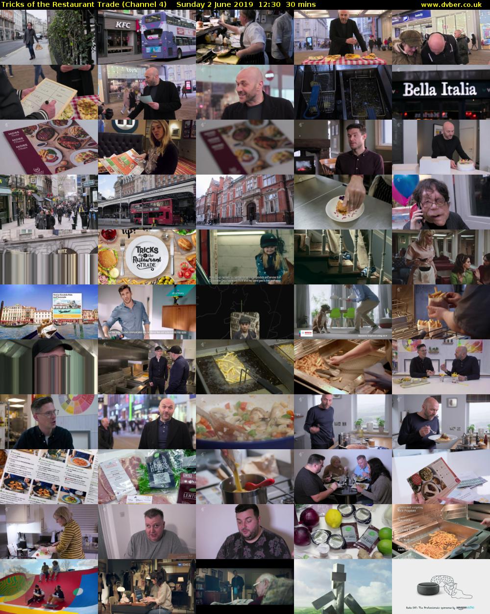 Tricks of the Restaurant Trade (Channel 4) Sunday 2 June 2019 12:30 - 13:00