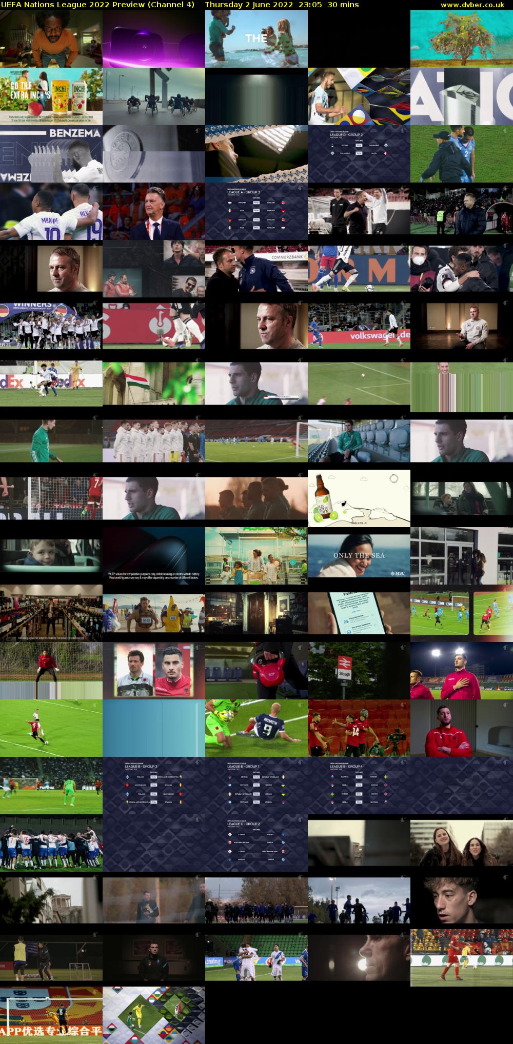 UEFA Nations League 2022 Preview (Channel 4) Thursday 2 June 2022 23:05 - 23:35